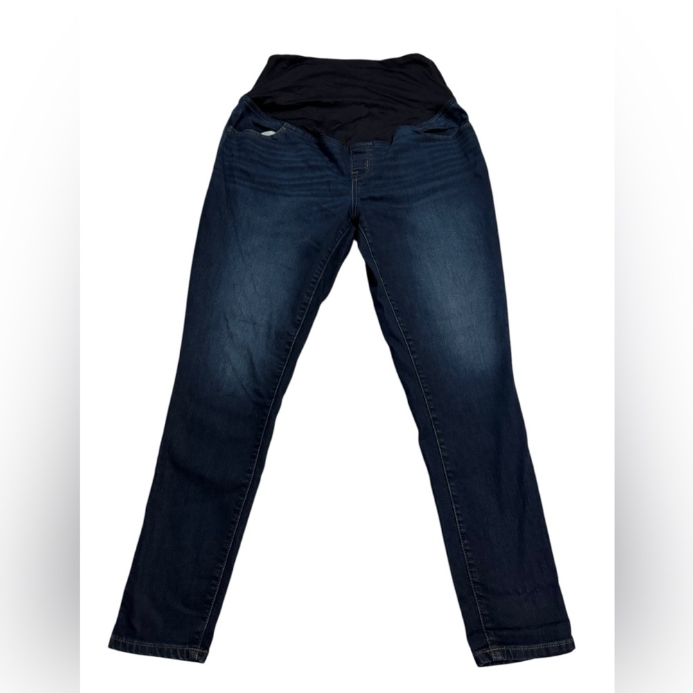 Ingrid & Isabel Women’s Maternity Skinny Jeans + Crossover Panel | Size: 12